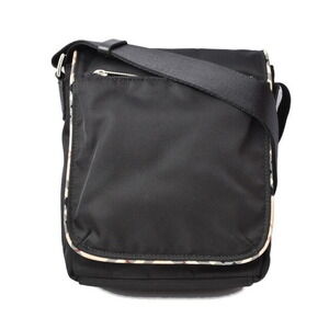 Burberry Blue Label Shoulder Bag Nylon Black Check